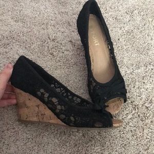 Black size 7 wedges